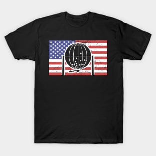 United States Flag Bingo Ball Caller T-Shirt